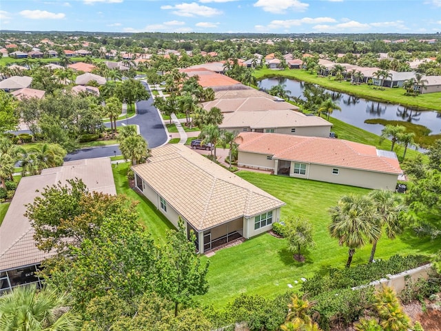 4911 Rock Island Ct, Wimauma, FL 33598 - aerial view of residential area featuring a large body of water