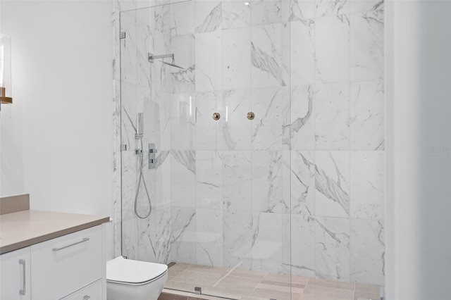 501 Barcelona Dr, Tierra Verde, FL 33715 - full bath featuring a marble finish shower and vanity
