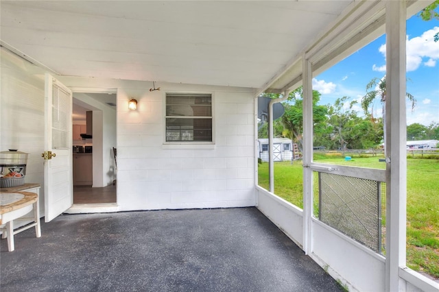 12631 Hobson Simmons Rd, Lithia, FL 33547 - view of unfurnished sunroom