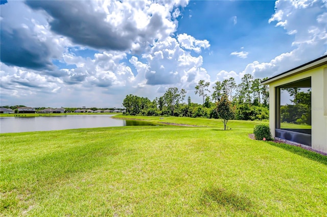 11619 Cambium Crown Dr, Riverview, FL 33569 - view of grassy yard featuring a water view