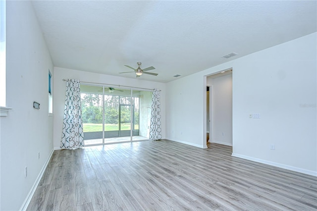 11619 Cambium Crown Dr, Riverview, FL 33569 - unfurnished room with ceiling fan and light wood finished floors