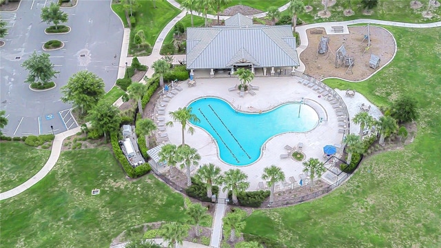 11619 Cambium Crown Dr, Riverview, FL 33569 - bird's eye view of a pool