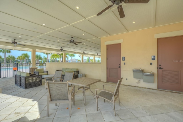11619 Cambium Crown Dr, Riverview, FL 33569 - view of patio with a ceiling fan