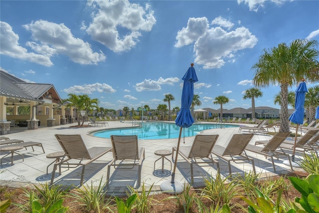 11619 Cambium Crown Dr, Riverview, FL 33569 - community pool featuring a patio