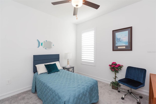 11717 74th Cir E, Palmetto, FL 34221 - carpeted bedroom with baseboards and a ceiling fan