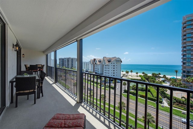 1581 Gulf Blvd Unit 701N, Clearwater Beach, FL 33767 - balcony featuring a water view