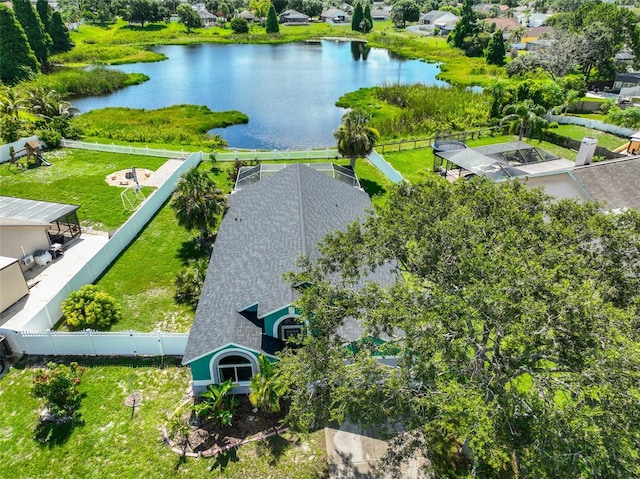 10430 Crestfield Dr, Riverview, FL 33569 - view from above of property featuring a nearby body of water