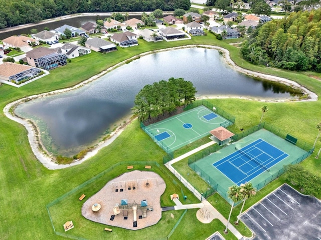4901 Windingbrook Trl, Wesley Chapel, FL 33544 - bird's eye view of a large body of water