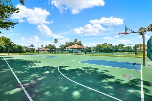 4901 Windingbrook Trl, Wesley Chapel, FL 33544 - view of basketball court with a gazebo, community basketball court, and a tennis court