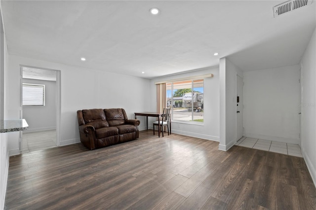 10730 Premier Ave, Port Richey, FL 34668 - living area with wood finished floors and recessed lighting