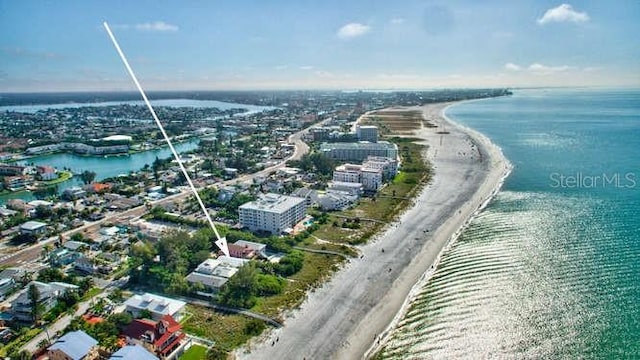 12458 1st St W, Treasure Island, FL 33706 - drone / aerial view of a nearby body of water