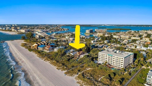 12458 1st St W, Treasure Island, FL 33706 - drone / aerial view of unending shoreline