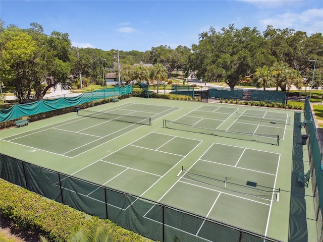 344 Cascade Ln, Palm Harbor, FL 34684 - view of tennis court