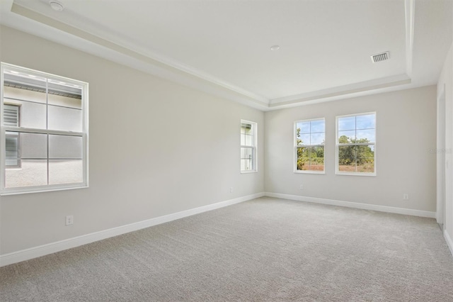 14531 Swiss Bridge Dr, Lithia, FL 33547 - carpeted empty room with a raised ceiling and a smoke detector