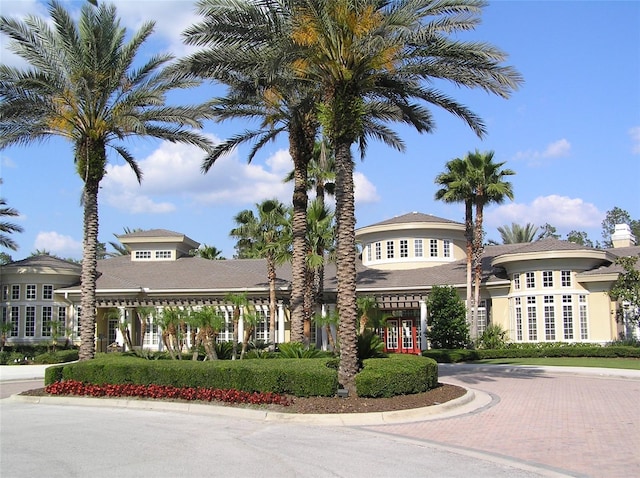 4116 Knollpoint Dr, Wesley Chapel, FL 33544 - view of property with curved driveway