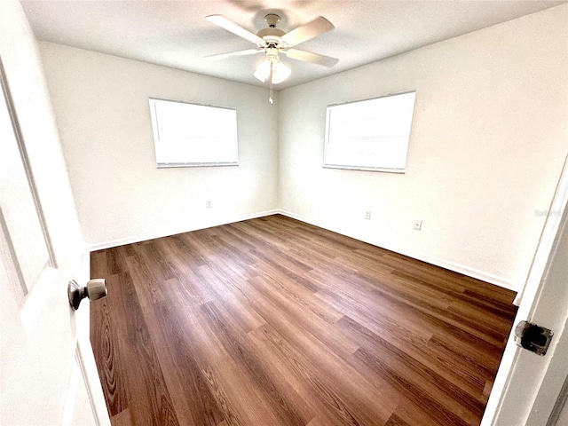 121 Granada Blvd, North Port, FL 34287 - spare room with wood finished floors and ceiling fan