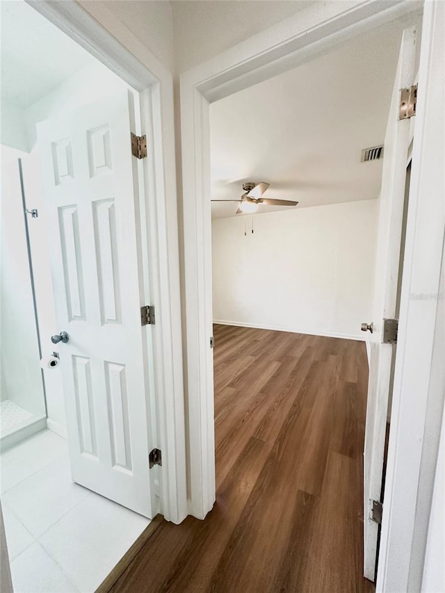 121 Granada Blvd, North Port, FL 34287 - hall with wood finished floors