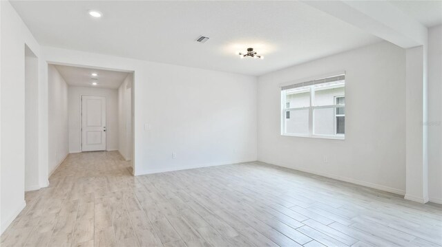 14424 59th Cir E, Bradenton, FL 34211 - unfurnished room with light wood finished floors and recessed lighting