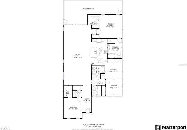 14424 59th Cir E, Bradenton, FL 34211 - view of property floor plan