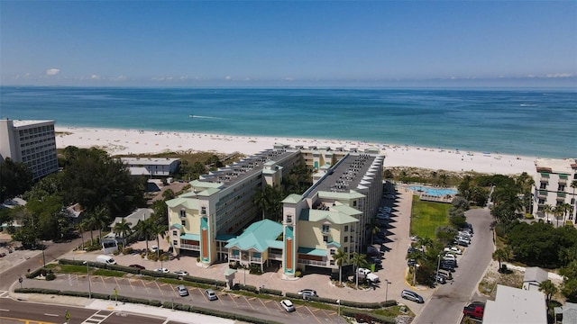 12000 Gulf Blvd Unit 403-S, Treasure Island, FL 33706 - bird's eye view of waterfront with a beach