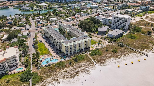 12000 Gulf Blvd Unit 403-S, Treasure Island, FL 33706 - aerial view of a pool area and a nearby body of water