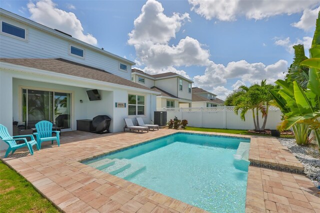 314 Blackrock Ln, Apollo Beach, FL 33572 - view of swimming pool featuring a patio