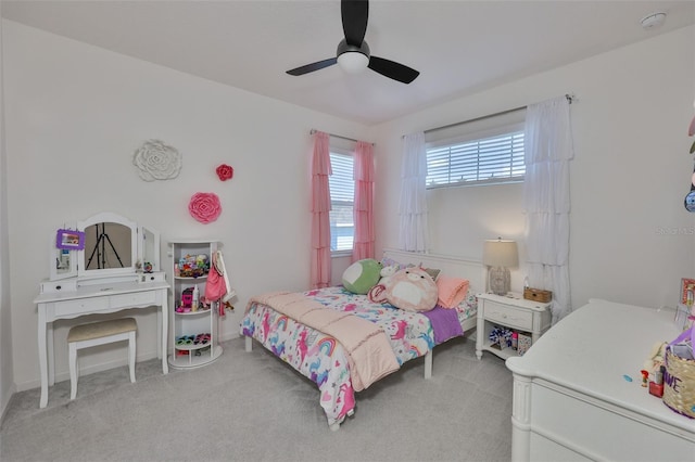 314 Blackrock Ln, Apollo Beach, FL 33572 - bedroom featuring carpet and a ceiling fan