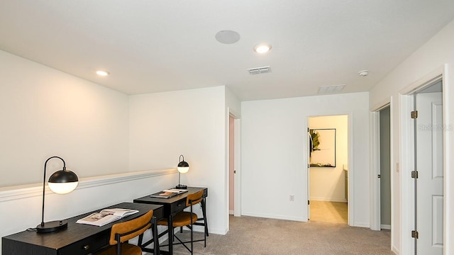 12474 Gust Ct, Hudson, FL 34669 - carpeted home office with recessed lighting