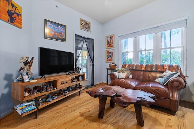 100 4th Ave S Unit 103, Saint Petersburg, FL 33701 - living room with wood finished floors and baseboards