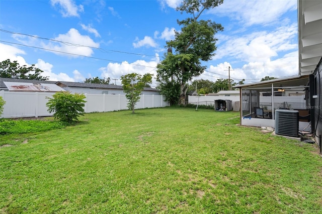 1707 Windsor Way, Tampa, FL 33619 - fenced backyard with a sunroom