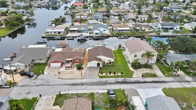 13814 Lavender Ave, Hudson, FL 34667 - aerial view of residential area featuring a large body of water