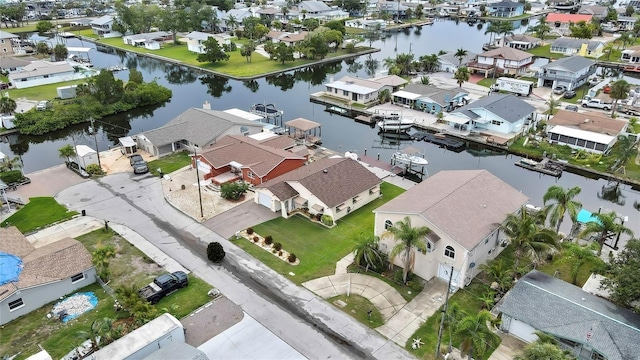 13814 Lavender Ave, Hudson, FL 34667 - aerial view of residential area with a large body of water