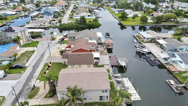 13814 Lavender Ave, Hudson, FL 34667 - aerial view of residential area featuring a nearby body of water