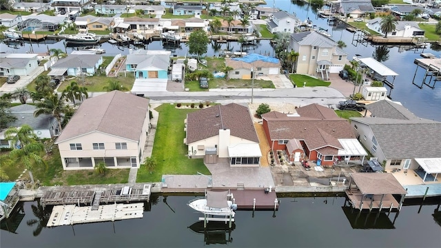 13814 Lavender Ave, Hudson, FL 34667 - aerial view of residential area featuring a large body of water