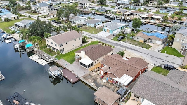 13814 Lavender Ave, Hudson, FL 34667 - aerial view of residential area with a nearby body of water