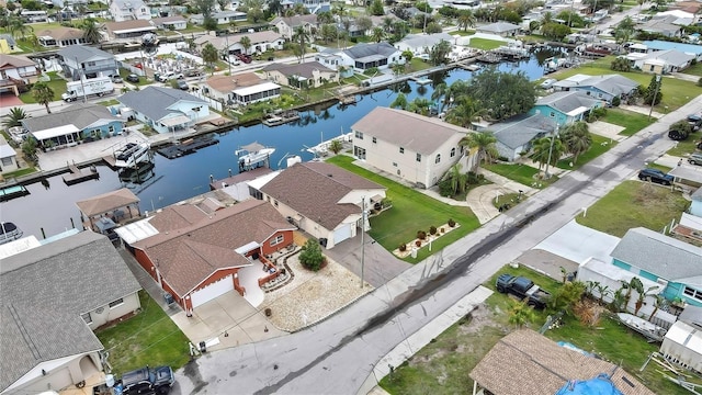 13814 Lavender Ave, Hudson, FL 34667 - aerial view of residential area with a nearby body of water