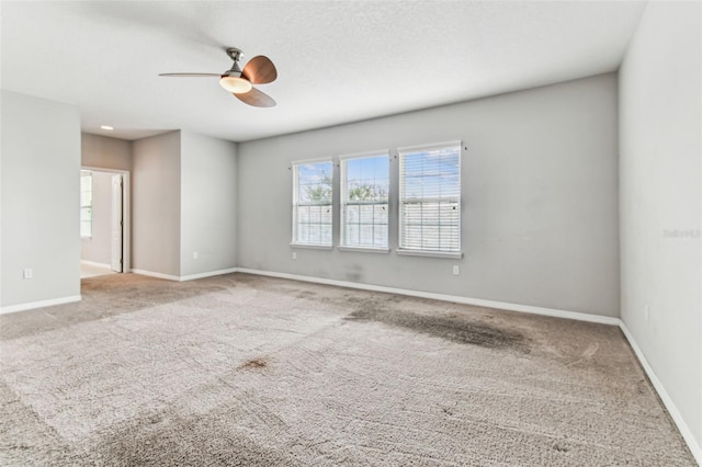 11541 Tangle Branch Ln, Gibsonton, FL 33534 - carpeted empty room with ceiling fan and baseboards