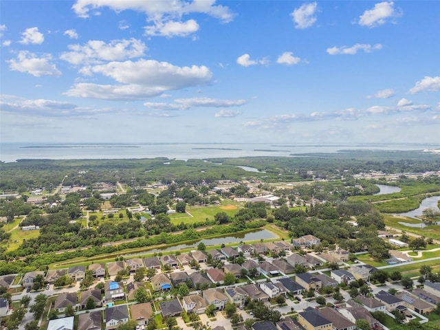 11541 Tangle Branch Ln, Gibsonton, FL 33534 - aerial perspective of suburban area featuring a large body of water