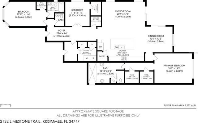 2132 Limestone Trl, Kissimmee, FL 34747 - view of room layout