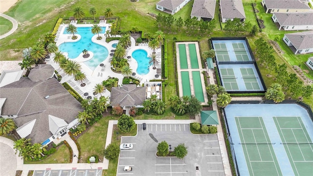 2132 Limestone Trl, Kissimmee, FL 34747 - drone / aerial view of a pool area