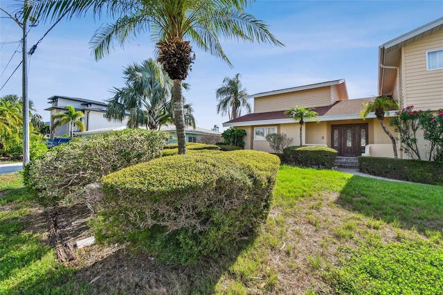 413 Midway Is, Clearwater Beach, FL 33767 - view of yard with french doors