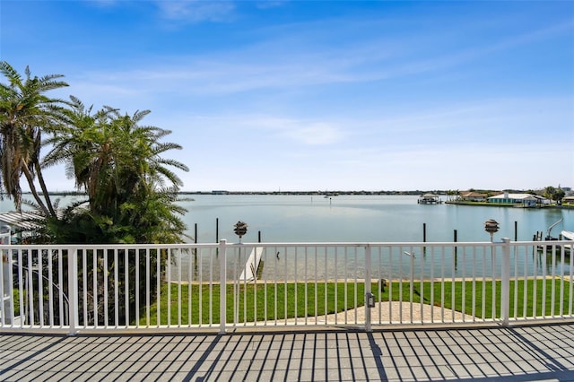 413 Midway Is, Clearwater Beach, FL 33767 - deck with a water view