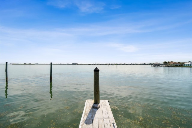 413 Midway Is, Clearwater Beach, FL 33767 - dock area featuring a water view