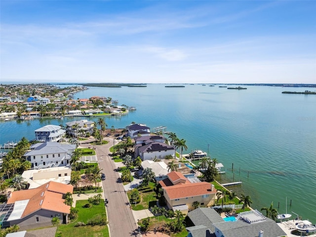 413 Midway Is, Clearwater Beach, FL 33767 - aerial view of residential area featuring a large body of water
