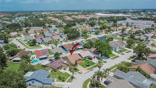 1331 Coolmont Dr, Brandon, FL 33511 - aerial view of property and surrounding area featuring nearby suburban area