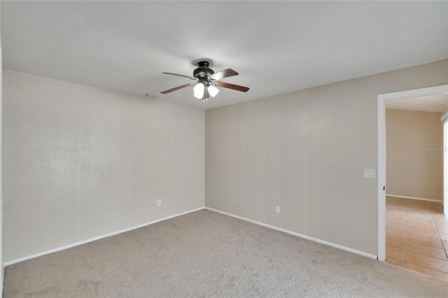 1331 Coolmont Dr, Brandon, FL 33511 - carpeted empty room featuring ceiling fan and baseboards