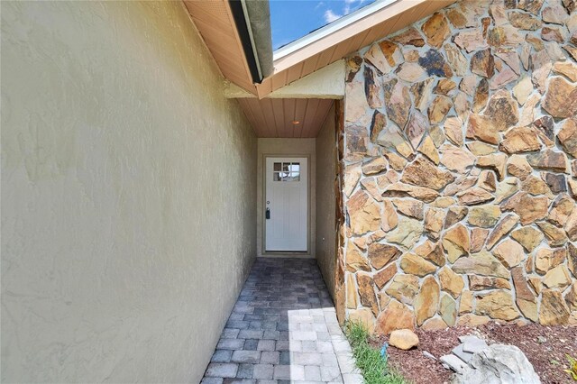1331 Coolmont Dr, Brandon, FL 33511 - entrance to property featuring stone siding and stucco siding