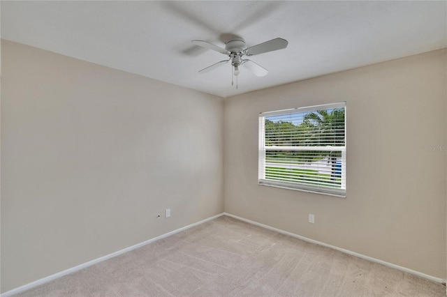 1331 Coolmont Dr, Brandon, FL 33511 - unfurnished room with light colored carpet and ceiling fan