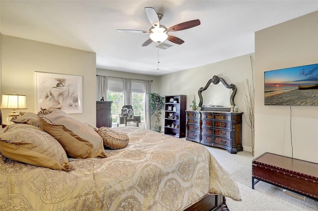 5518 Luminar Pointe Ln, Apollo Beach, FL 33572 - bedroom featuring carpet flooring, ceiling fan, and access to exterior