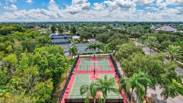 5518 Luminar Pointe Ln, Apollo Beach, FL 33572 - aerial view of a tree filled landscape